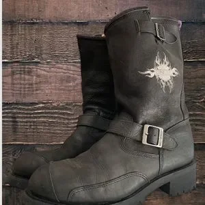 美品　Harley-Davidson スニーカー ブラック　ヴィンテージ加工 71fHIB2lGcL._UY900_.jpg